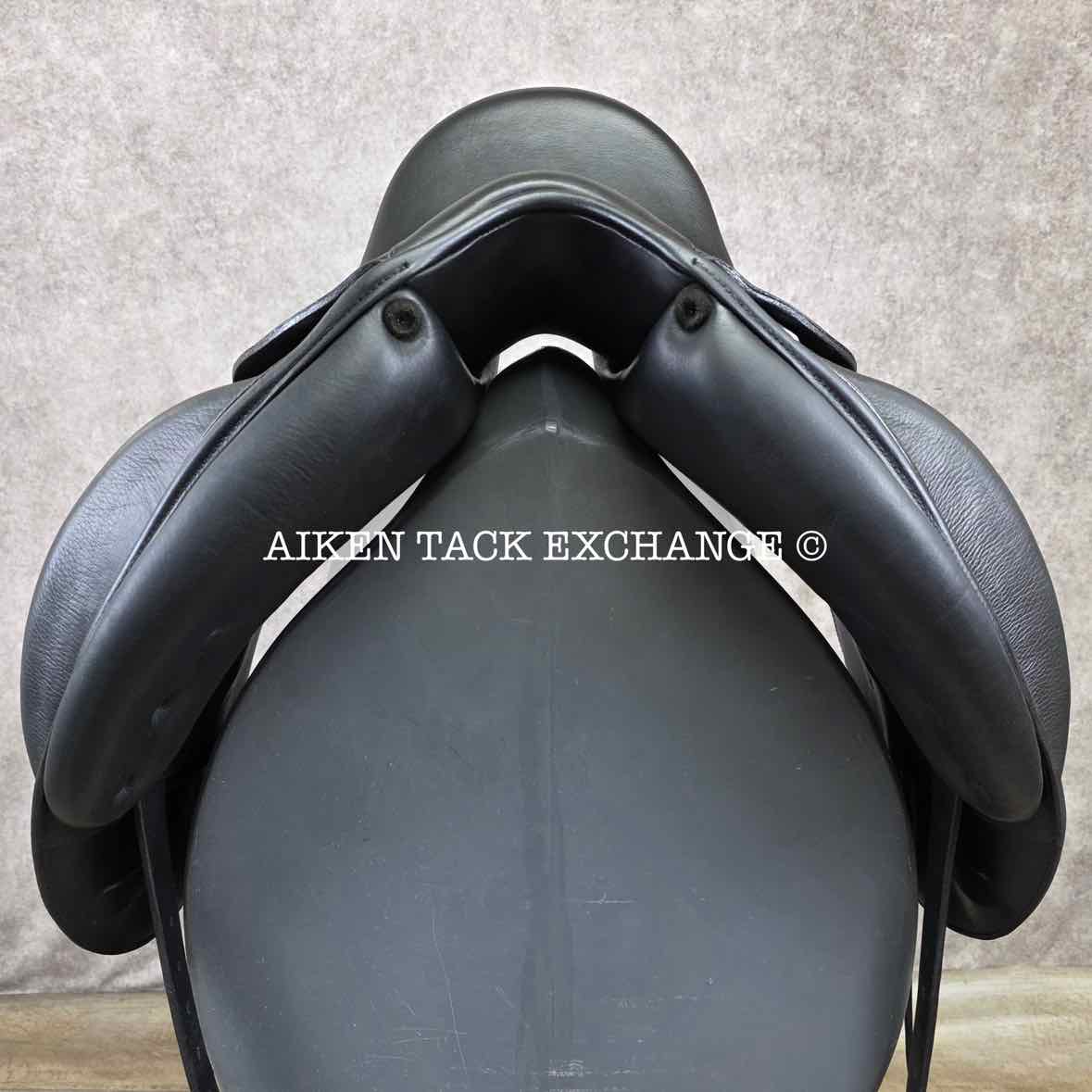 2023 Dynamic Equilibrium Monoflap Dressage Saddle, 18" Seat, Dynamic Polymer Tree, Foam Panels