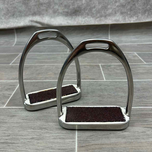 Fillis Stirrup Irons with Sure Grip Stirrup Pads, 4.75"