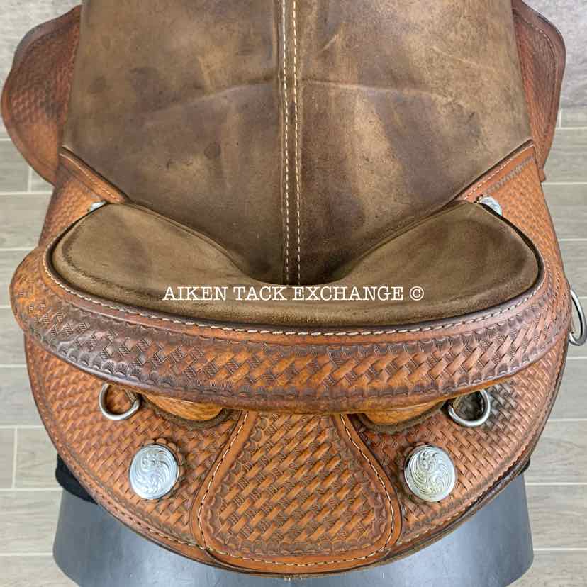 **SOLD** 1996 Bob Marshall by Circle Y 3520 Treeless Barrel Racing Western Saddle, 14" - 14.5" Seat