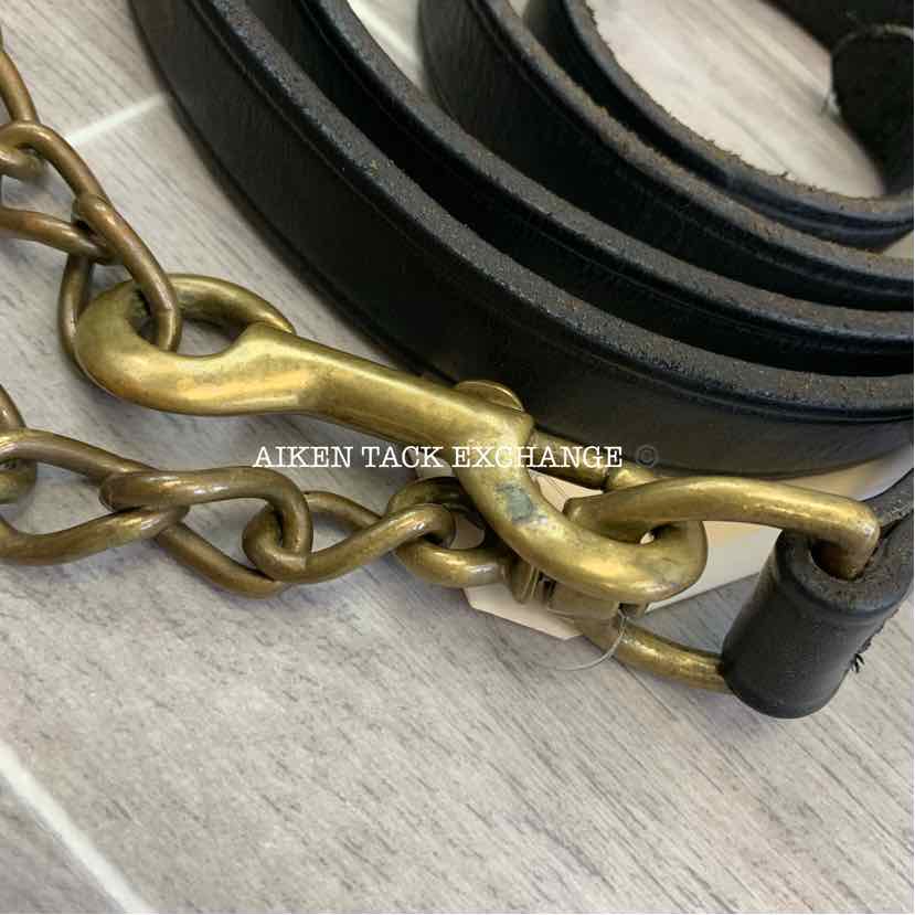 Nunn Finer Leather Lead w/ Brass Chain