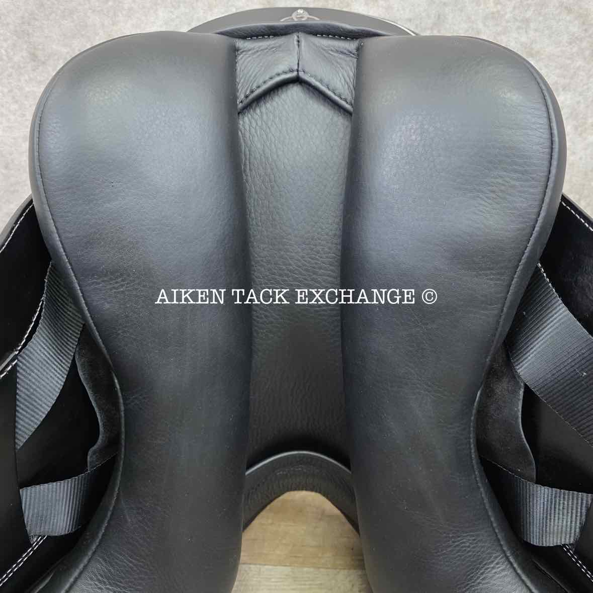 2024 Loxley by Bliss Monoflap Dressage Saddle, 17.5" Seat, Adjustable Tree - Changeable Gullet, Wool Flocked Panels
