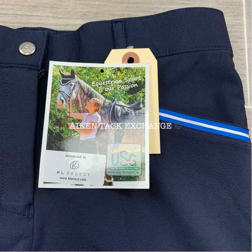 KL Select USG "Ava" Silicone Full Seat Breeches, Size 28 L