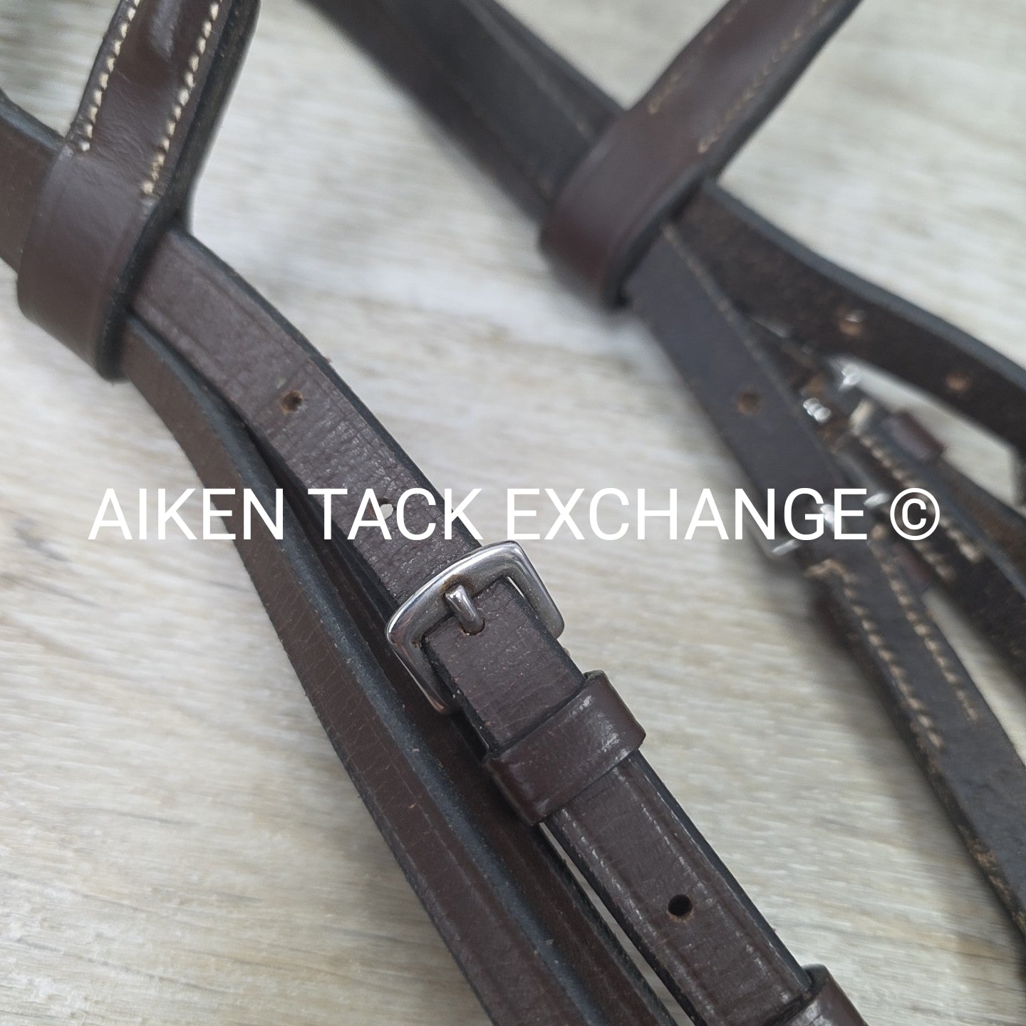 Fancy Stitched Bridle with Matching Laced Reins, Brown, Size Pony