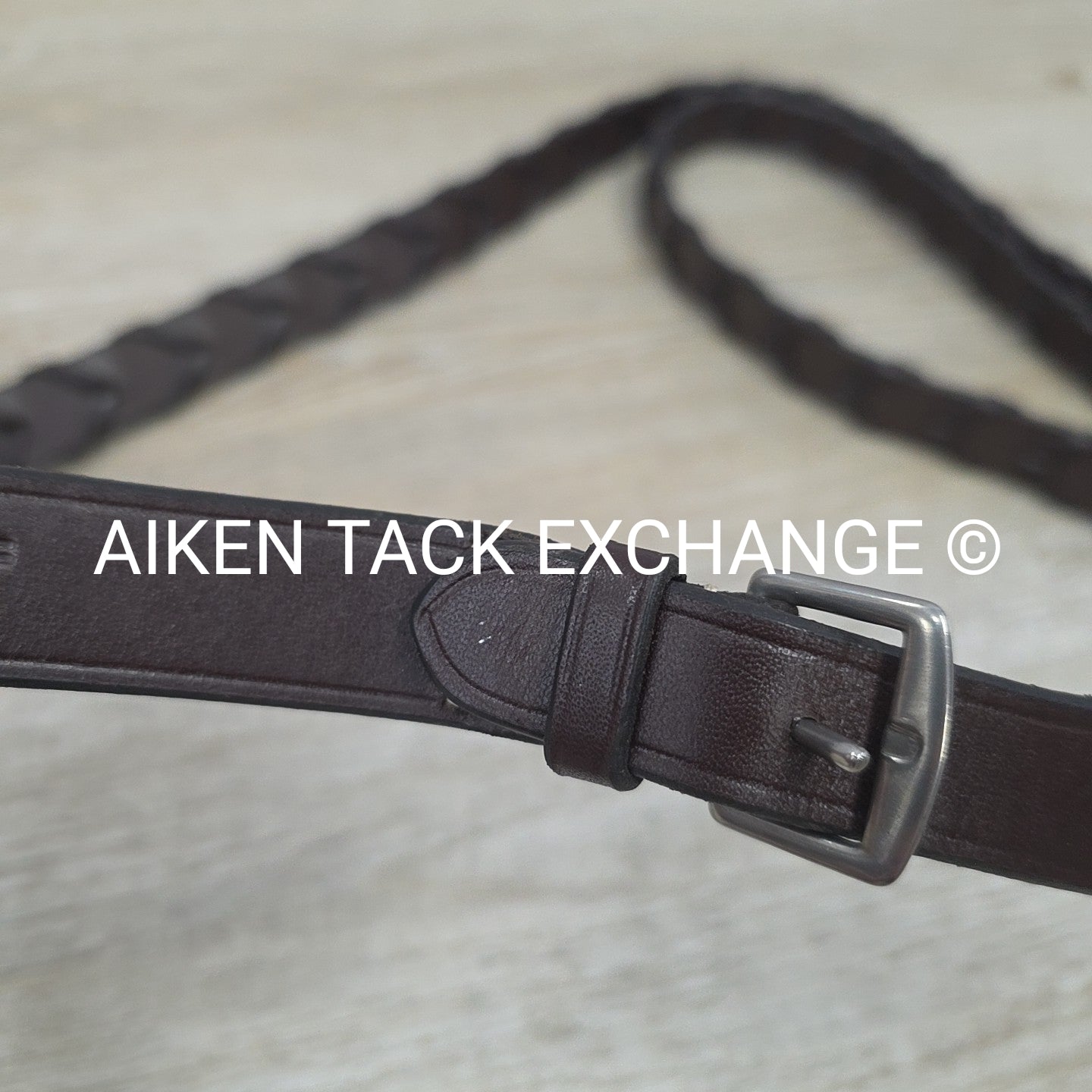 Nunn Finer Elena Laced Reins, Brown, 58"