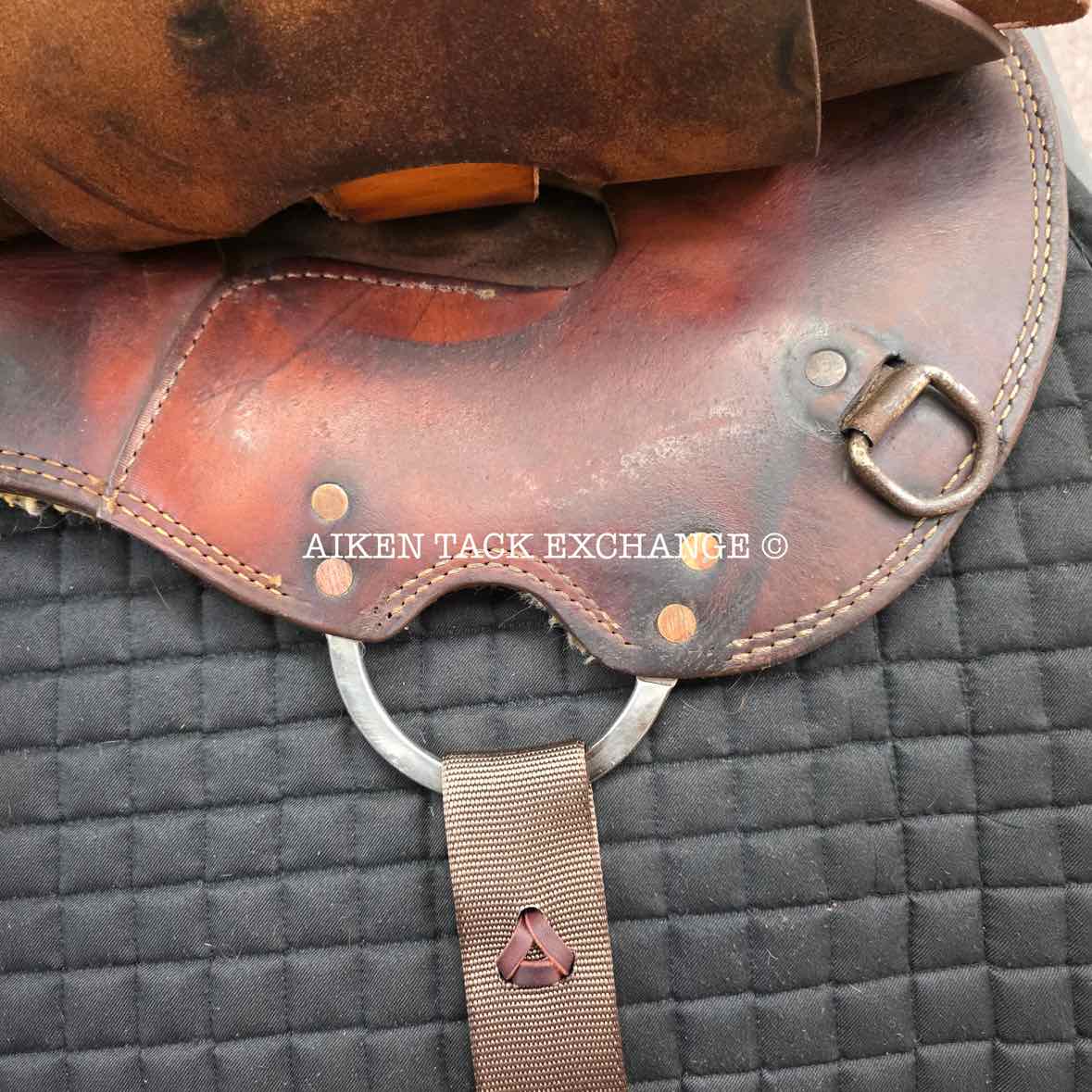 Bona Allen Western Roping Saddle, 15" Seat, Regular Tree - Semi QH Bars