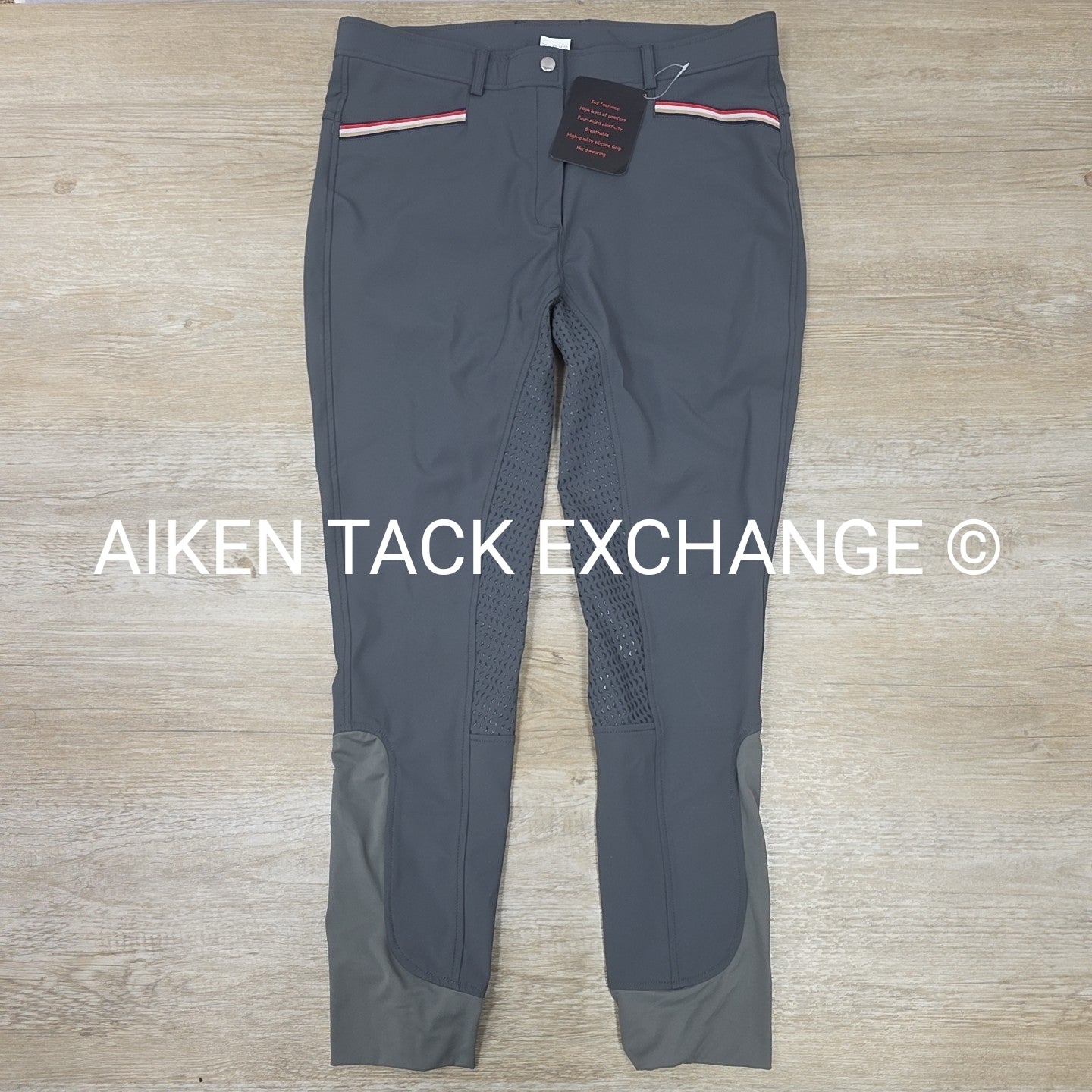 HR Farm Silicone Grip Full Seat Breeches, Women's 34