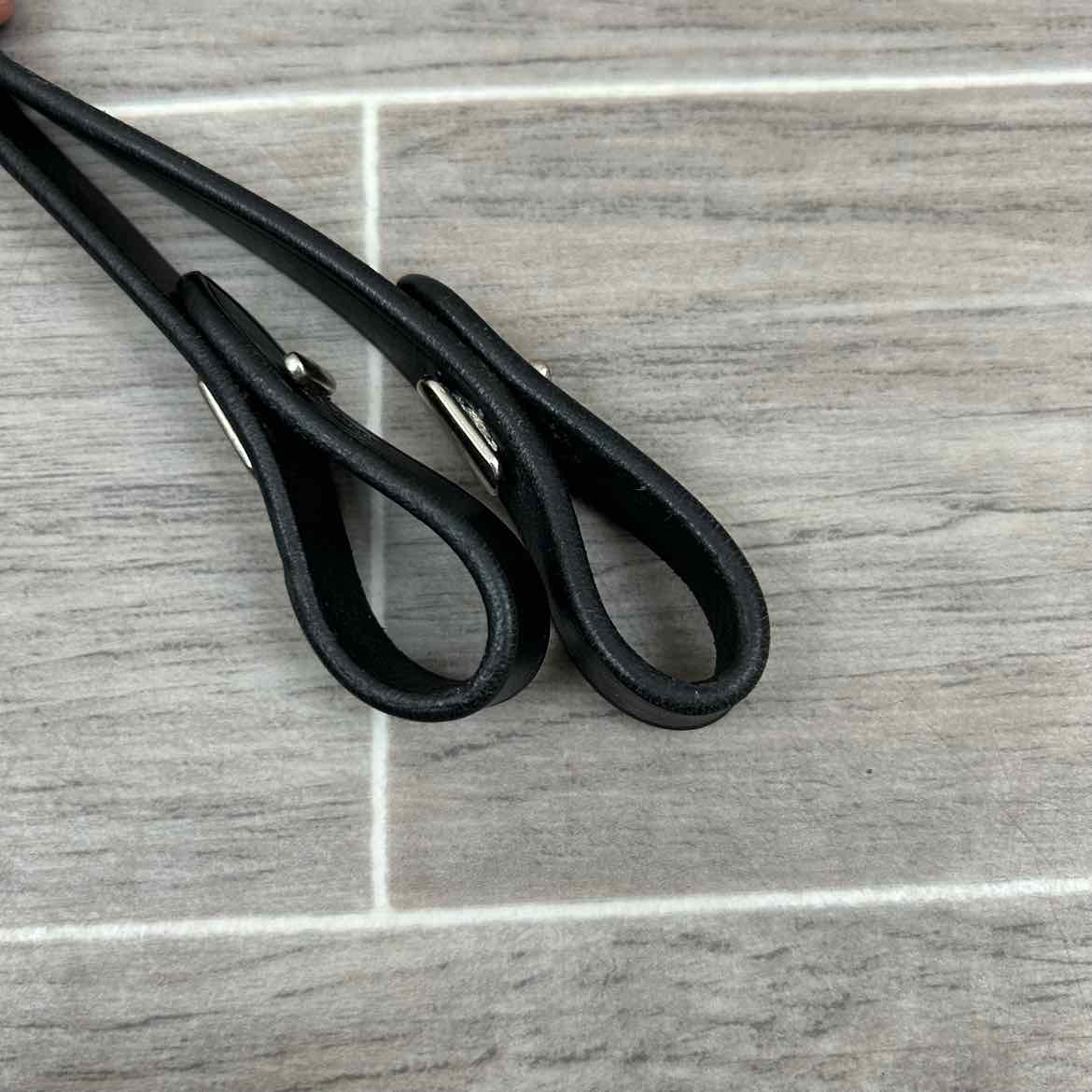 Flat Curb Reins, Black, 60"