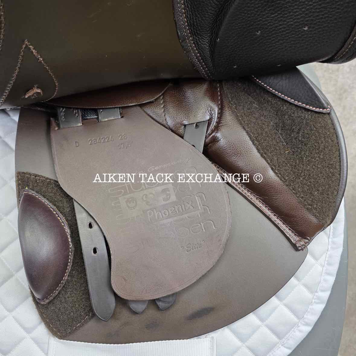 2020 Stubben Phoenix Elite Jump Saddle, 17.5" Seat with Biomex, 28cm Tree - Medium, Wool Flocked Panels