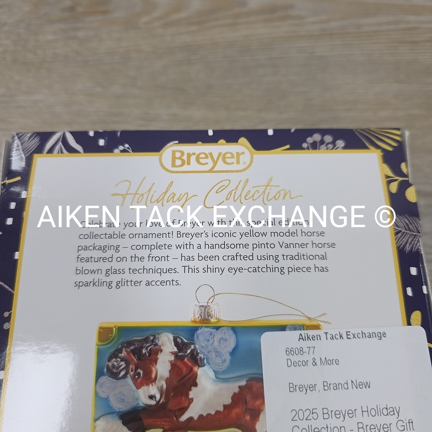 2025 Breyer Holiday Collection - Breyer Gift Box Blown Glass Ornament