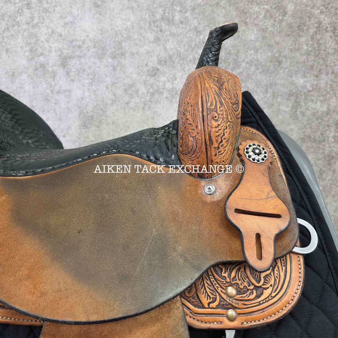 2020 High Horse 6224 Jewel Barrel Racing Western Saddle, 15" Seat, Regular Tree - Semi QH Bars