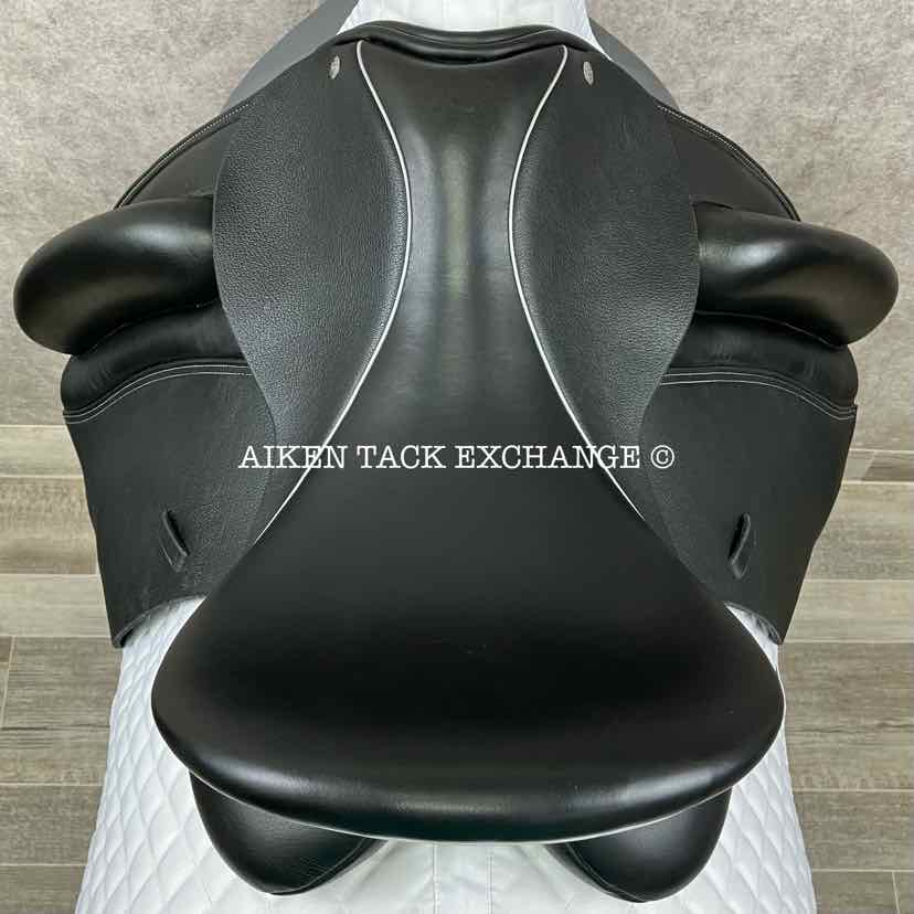 2023 Custom Saddlery Wolfgang Solo Dressage Saddle, 17.5" Seat, Adjustable Tree, Wool Flocked Panels