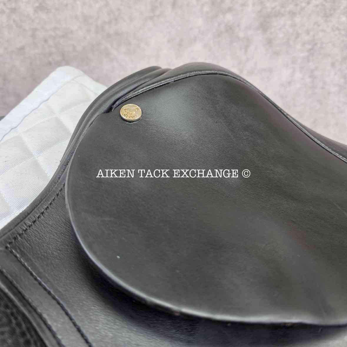1999 County Eventer All Purpose Saddle, 17.5" Seat, Medium Tree, Wool Flocked Panels
