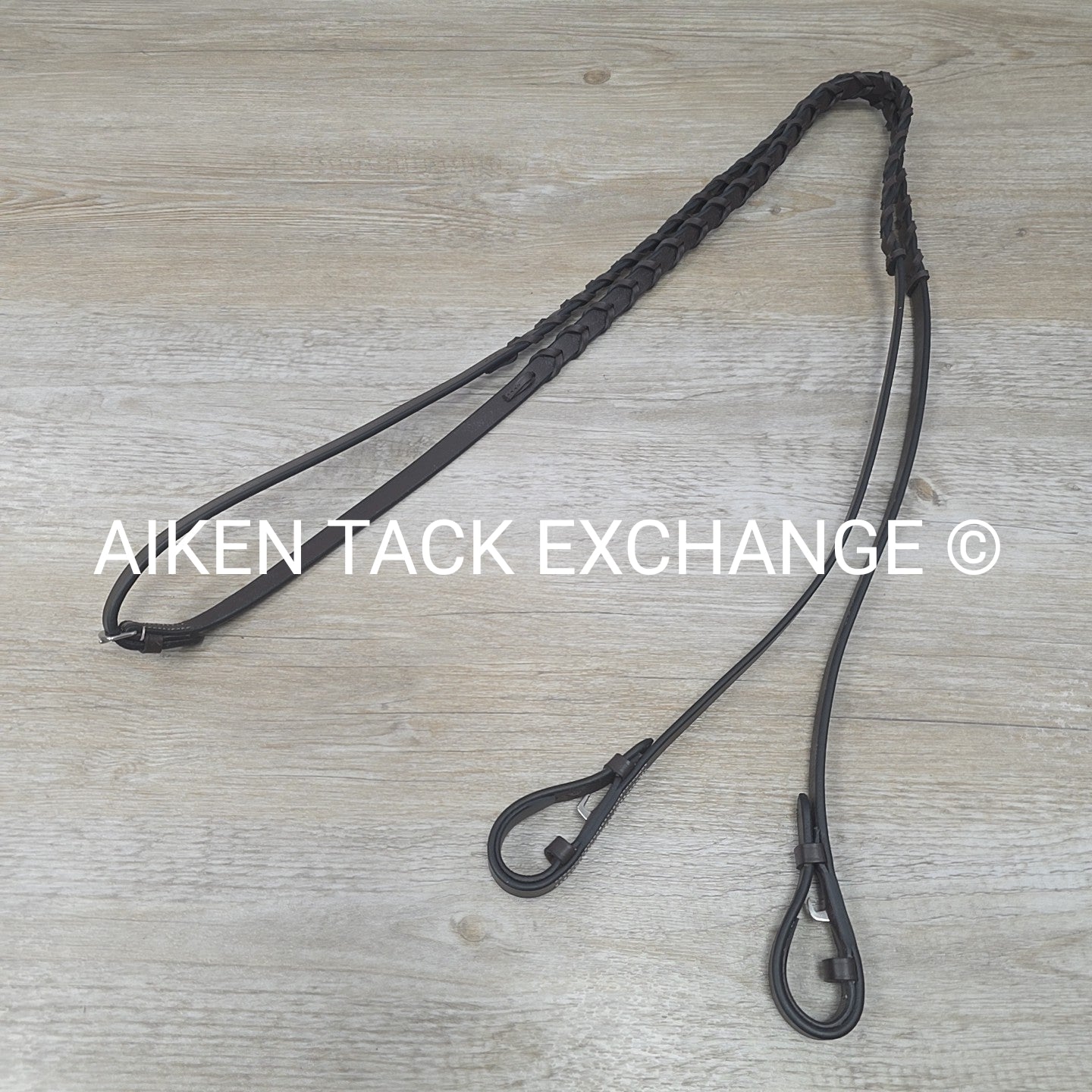 HDR Pro Mono Crown Fancy Stitch Padded Bridle with Reins, Havana Size Full/Horse