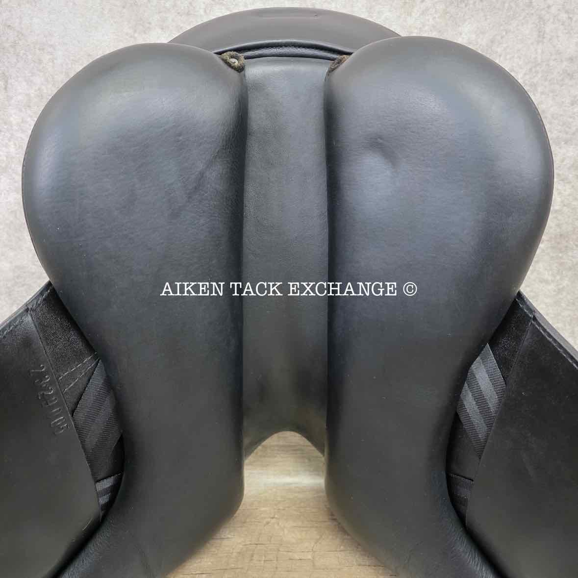2023 Dynamic Equilibrium Monoflap Dressage Saddle, 18" Seat, Dynamic Polymer Tree, Foam Panels