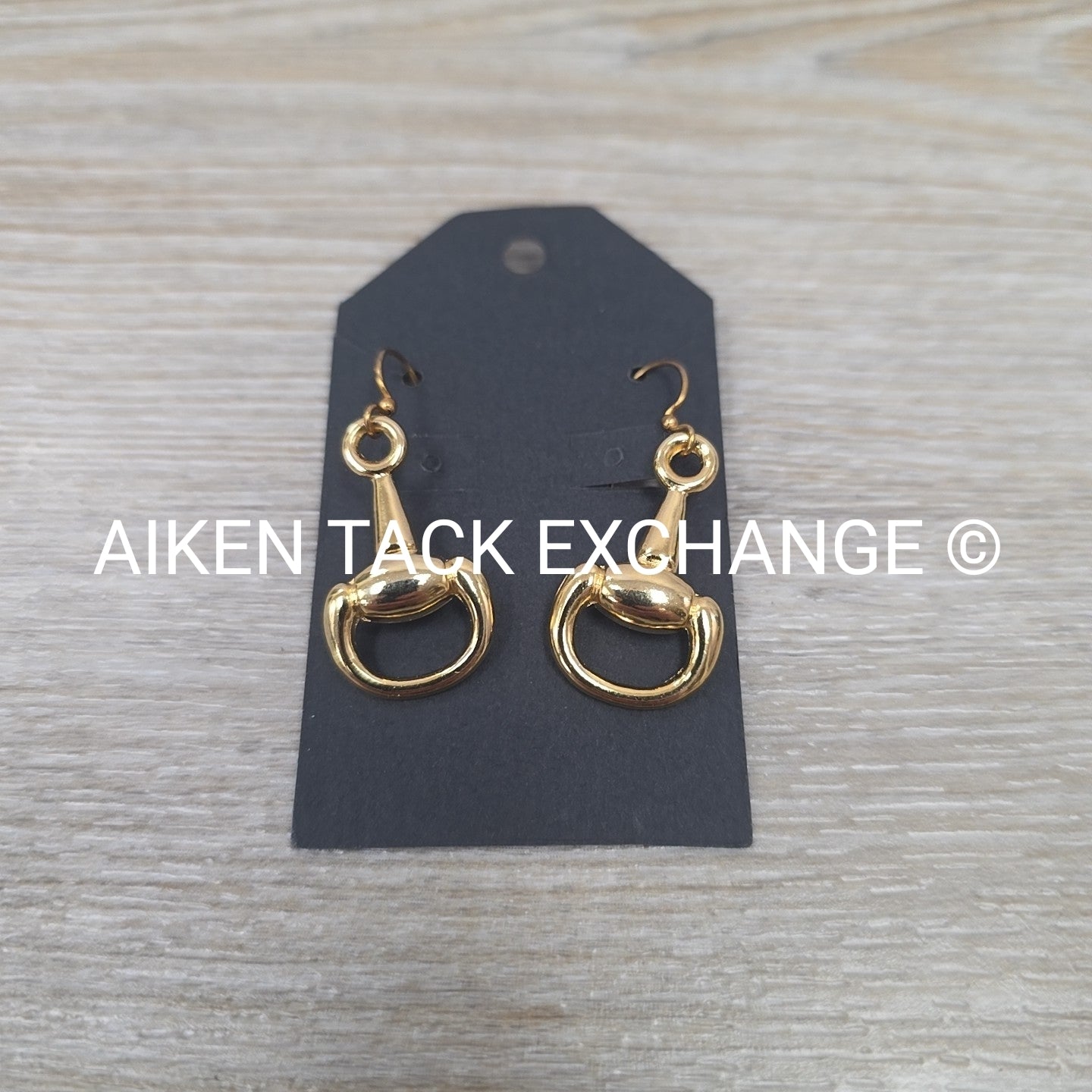 Gold Snaffle Bit Earrings