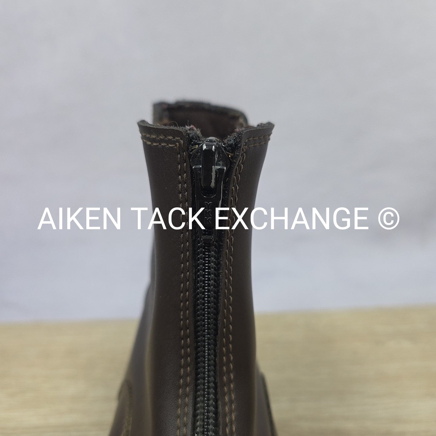 TuffRider Zip Up Paddock Boots, Brown, Size 3