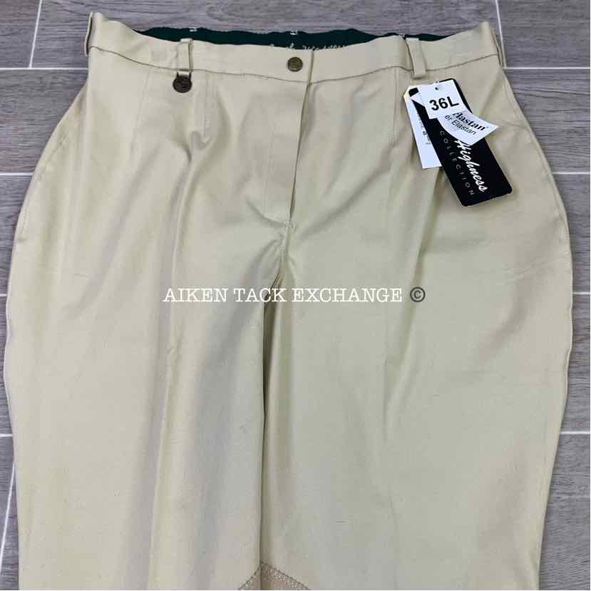 Royal Highness Shapely Knee Patch Breeches, Size 36 L