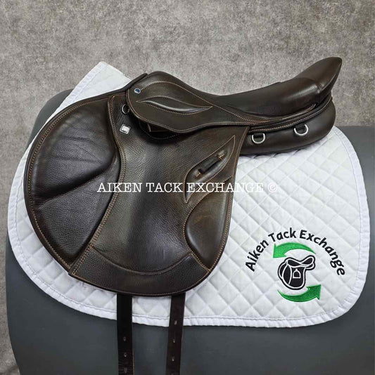2020 Stubben Phoenix Elite Jump Saddle, 17.5" Seat with Biomex, 28cm Tree - Medium, Wool Flocked Panels