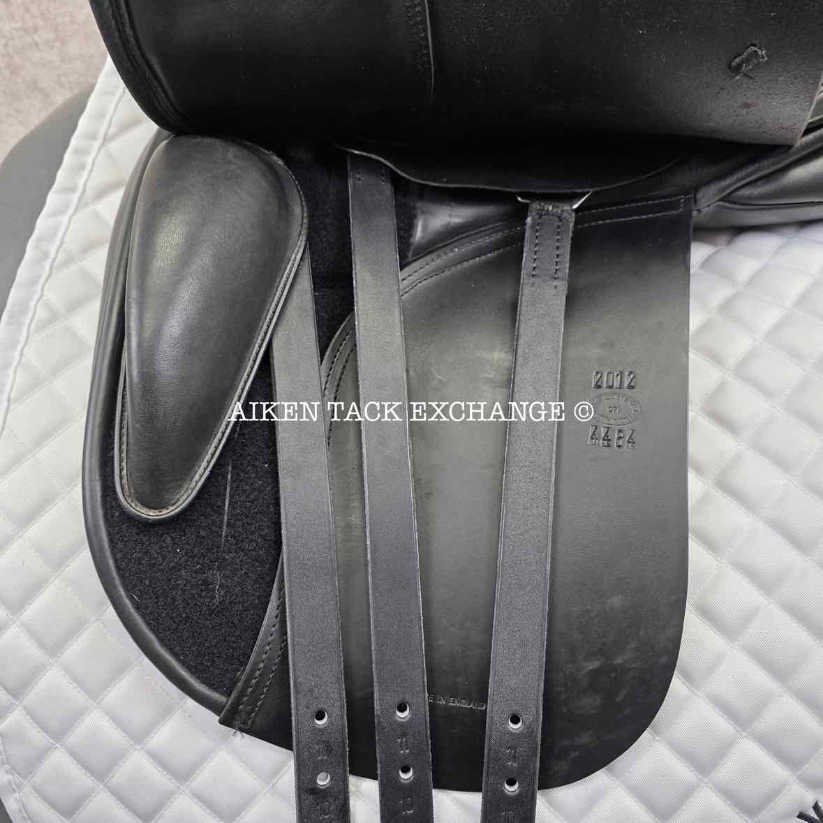 2012 Hastilow Concept Dressage Saddle, 17" Seat, Adjustable Tree - Changeable Gullet, Wool Flocked Panels