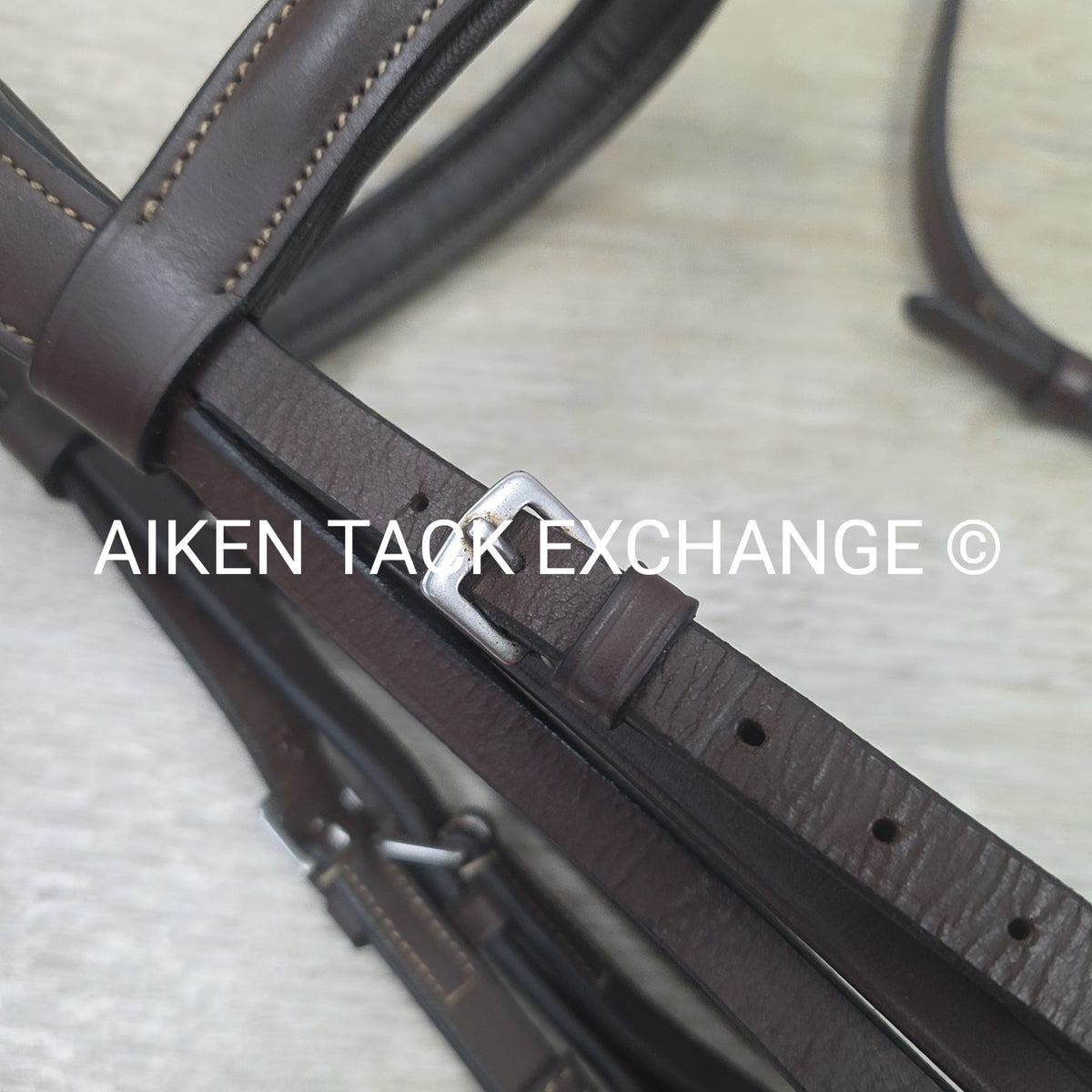 KL Select Red Barn Fancy Stitched Bridle with Laced Reins, Brown, Size Full