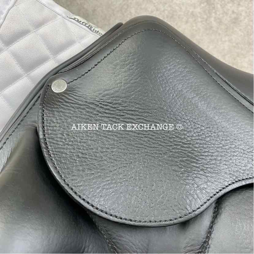 2014 Antares Cadence Monoflap Dressage Saddle, 18" Seat, 2N Flap, Medium Wide Tree, Foam Panels, Full Buffalo Leather