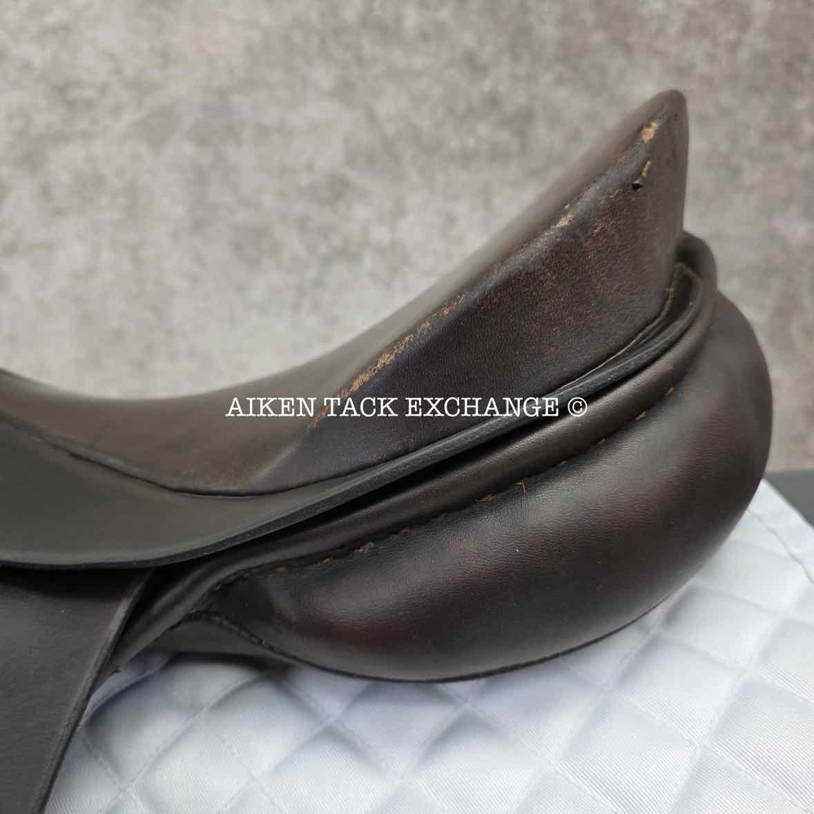 Max Hopfner Dressage Saddle, 18" Seat, Medium Tree, Wool Flocked Panels