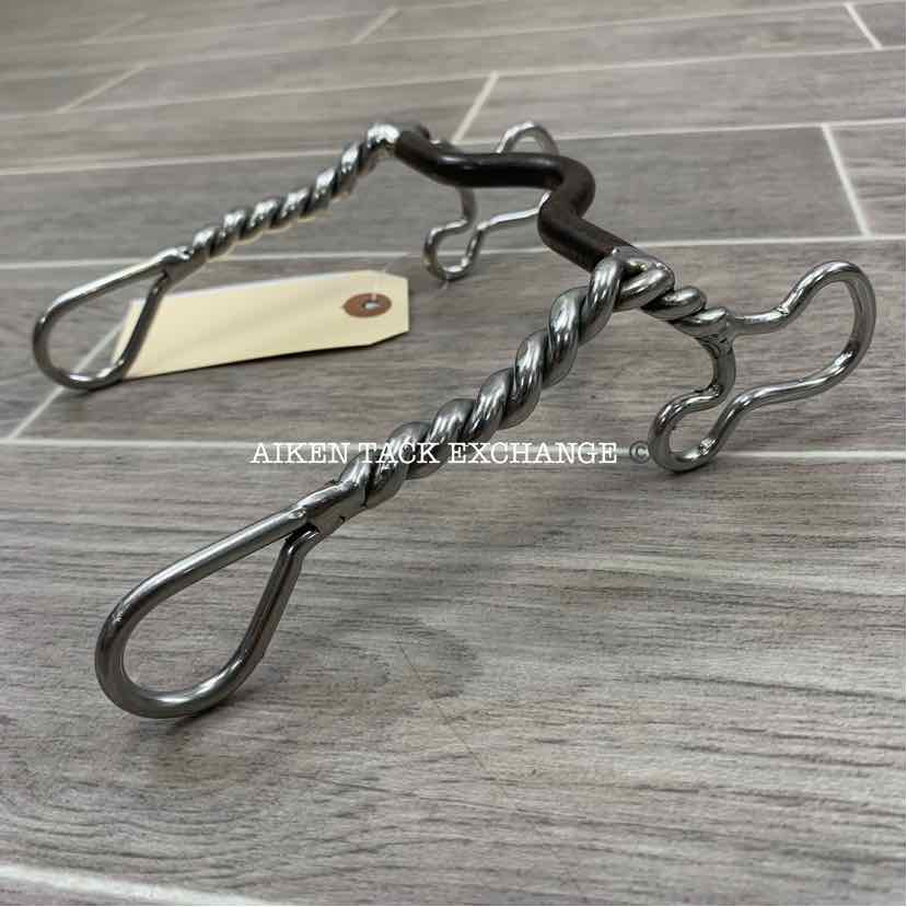 Ported Sweet Iron Mullen Mouth Shank Bit 5"