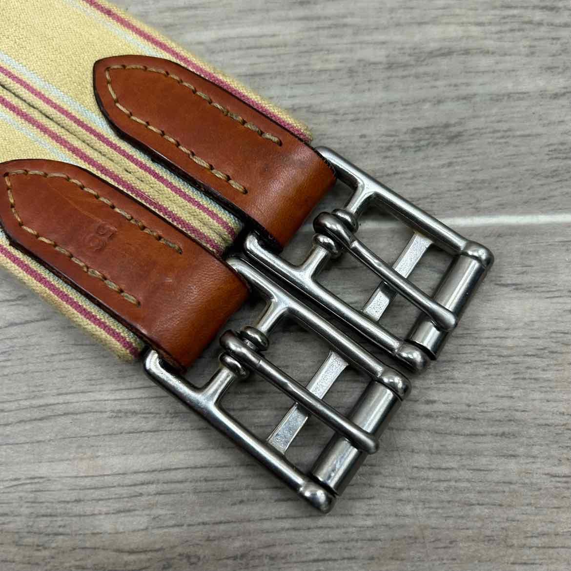 Edgewood Fancy Stitched Girth with Double End Elastic, Brown, 56"
