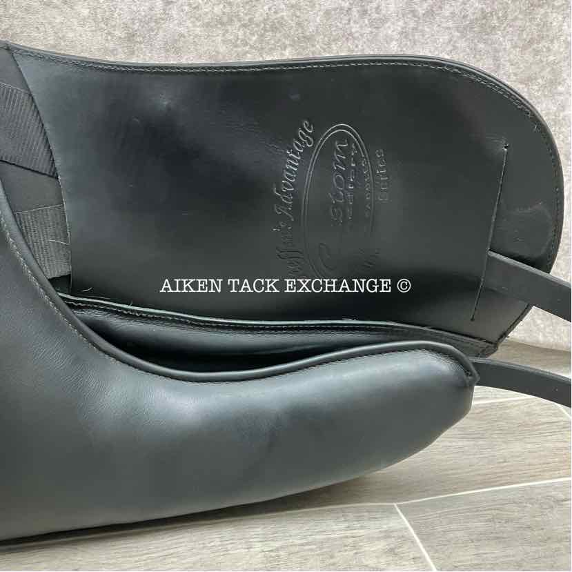 **SOLD** 2016 Custom Saddlery Steffen's Advantage Monoflap Dressage Saddle, 18" Seat, Adjustable Tree, Wool Flocked Panels