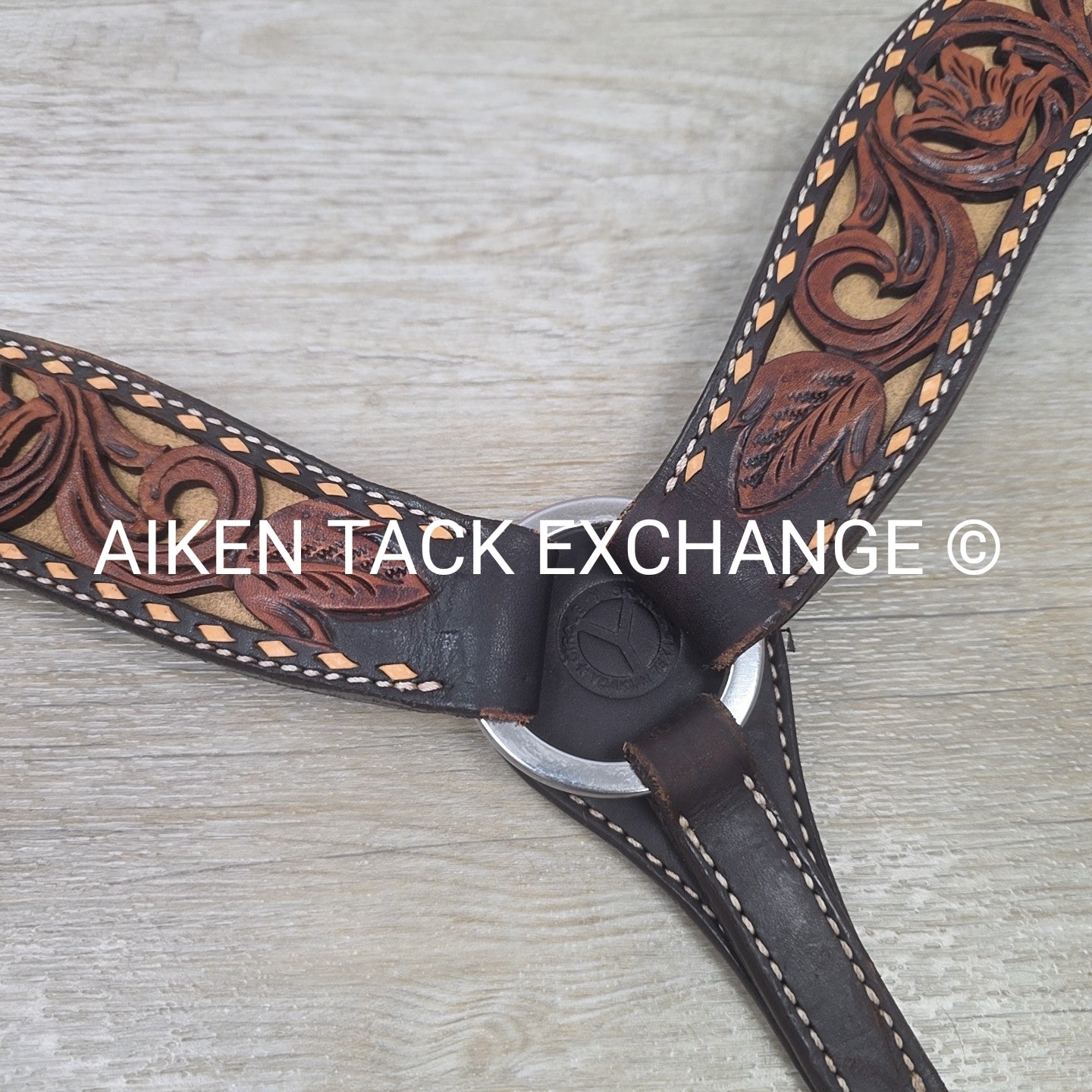 Circle Y Tooled Breastcollar, Size Full/Horse