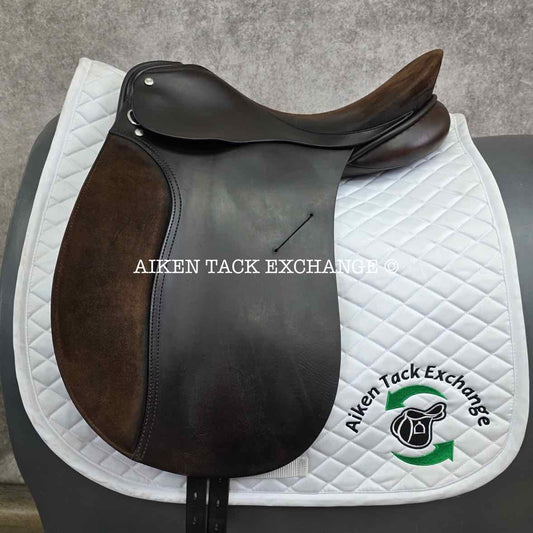 Stackhouse Dressage Saddle, 17" Seat, Medium Tree, Wool Flocked Panels