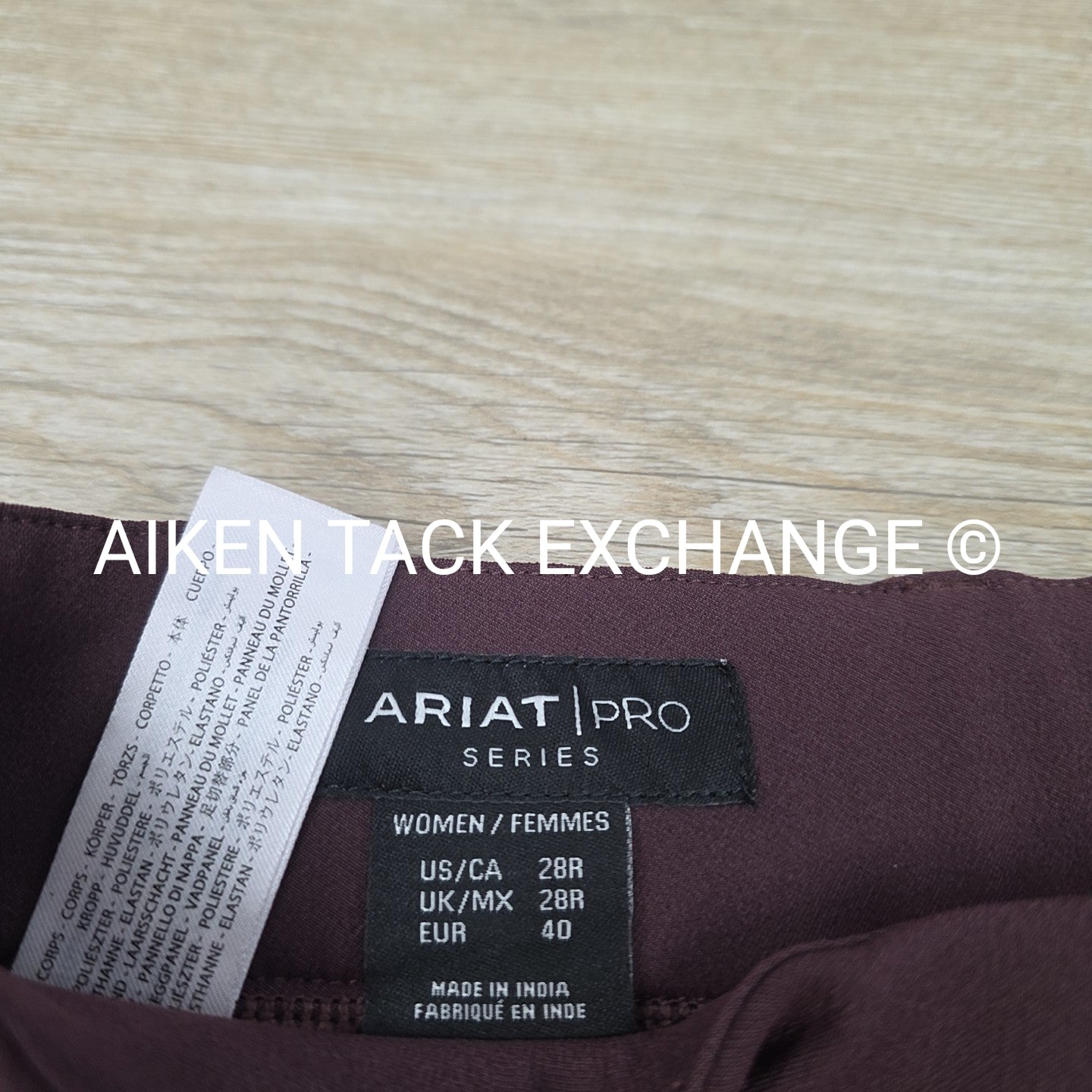 Ariat Prelude Silicone Grip Full Seat Breeches, Size 28 R