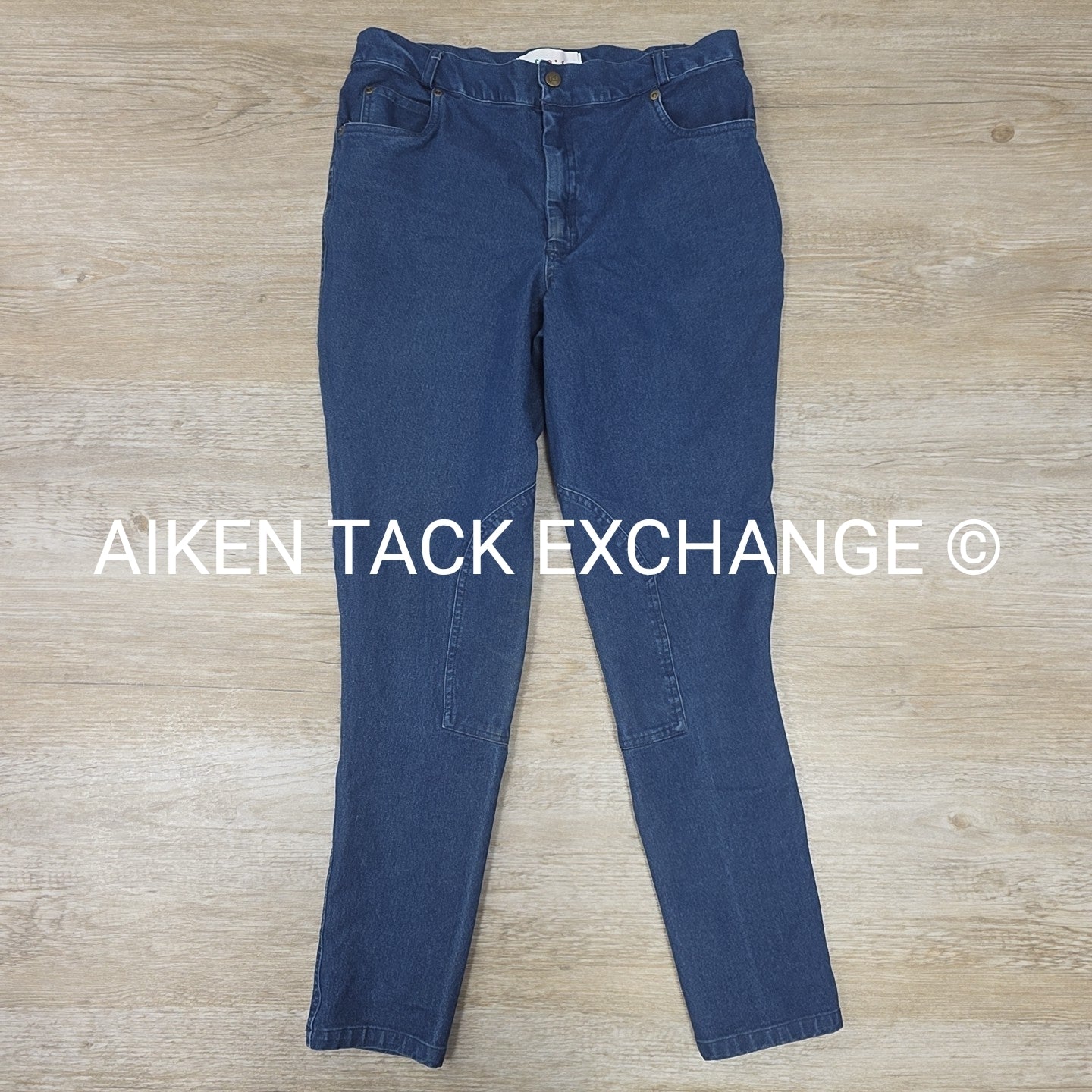 TuffRider Stretch Denim Knee Patch Riding Jeans, Women's 30