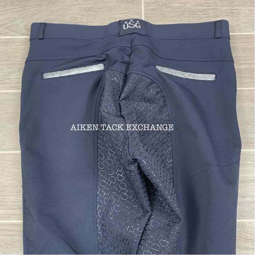 KL Select USG "Meghan" Silicone Full Seat Breeches, Size 30