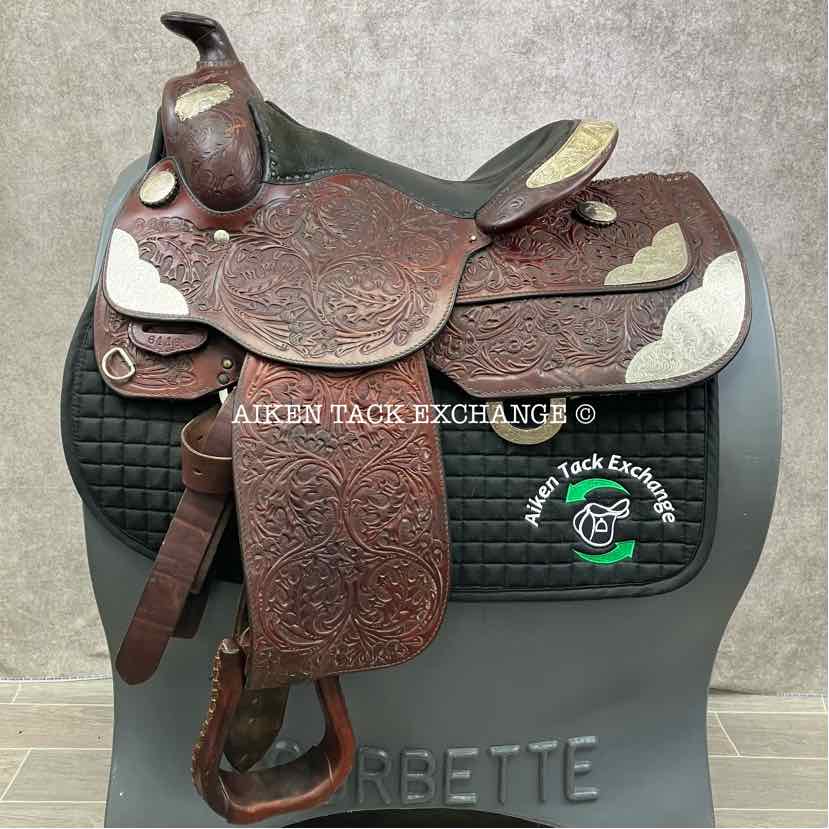 Billy Royal Western Saddle, 15.5" Seat, Regular Tree - Semi QH Bars