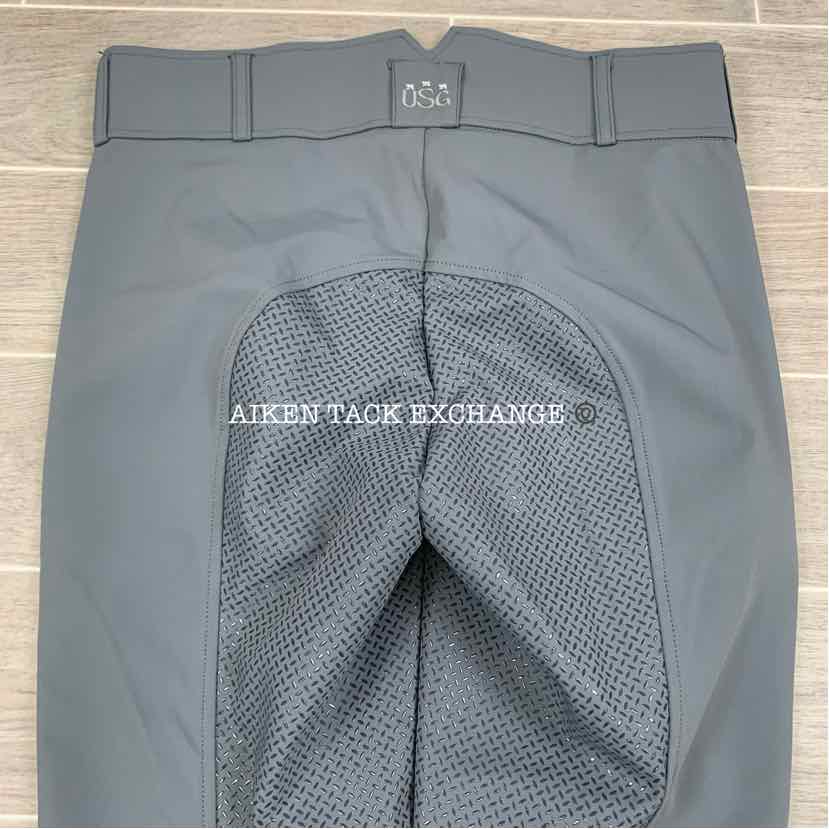 KL Select USG "Liv" Silicone Full Seat Breeches, Size 30