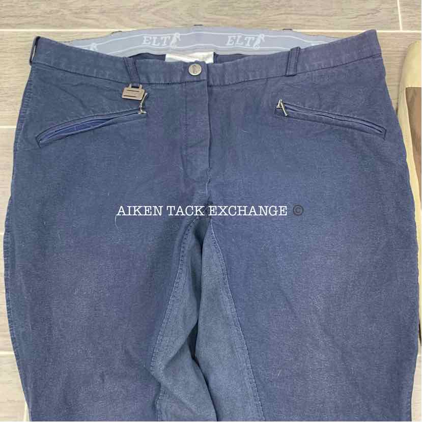 BARGAIN BUNDLE: 2 Pairs of Breeches, TuffRider Knee Patch & ELT Full Seat, 32