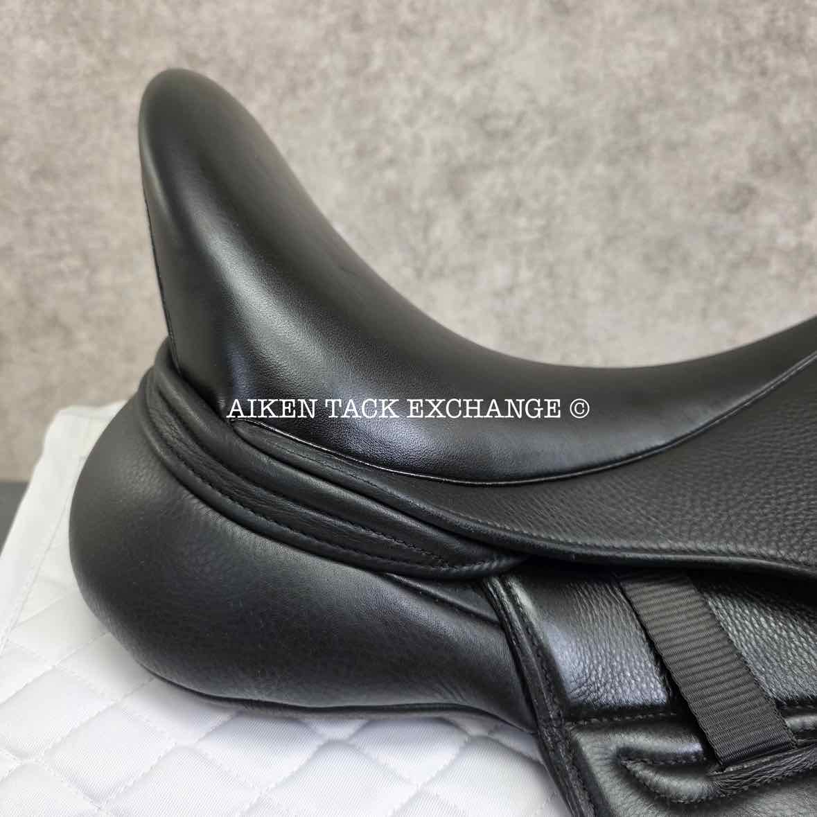 2024 Envy by Custom Saddlery Aurora Monoflap Dressage Saddle, 17.5" Seat, Adjustable Tree, Wool Flocked Panels