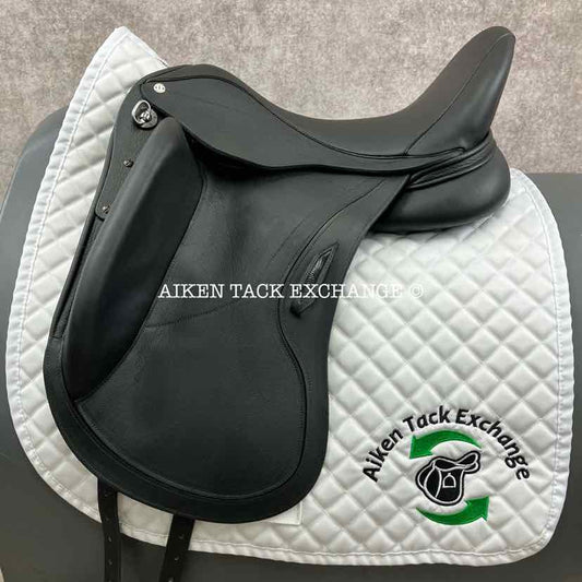 2023 Aviar Rook 2.0 Monoflap Dressage Saddle, 17.5" Seat, Adjustable Tree, Foam Panels