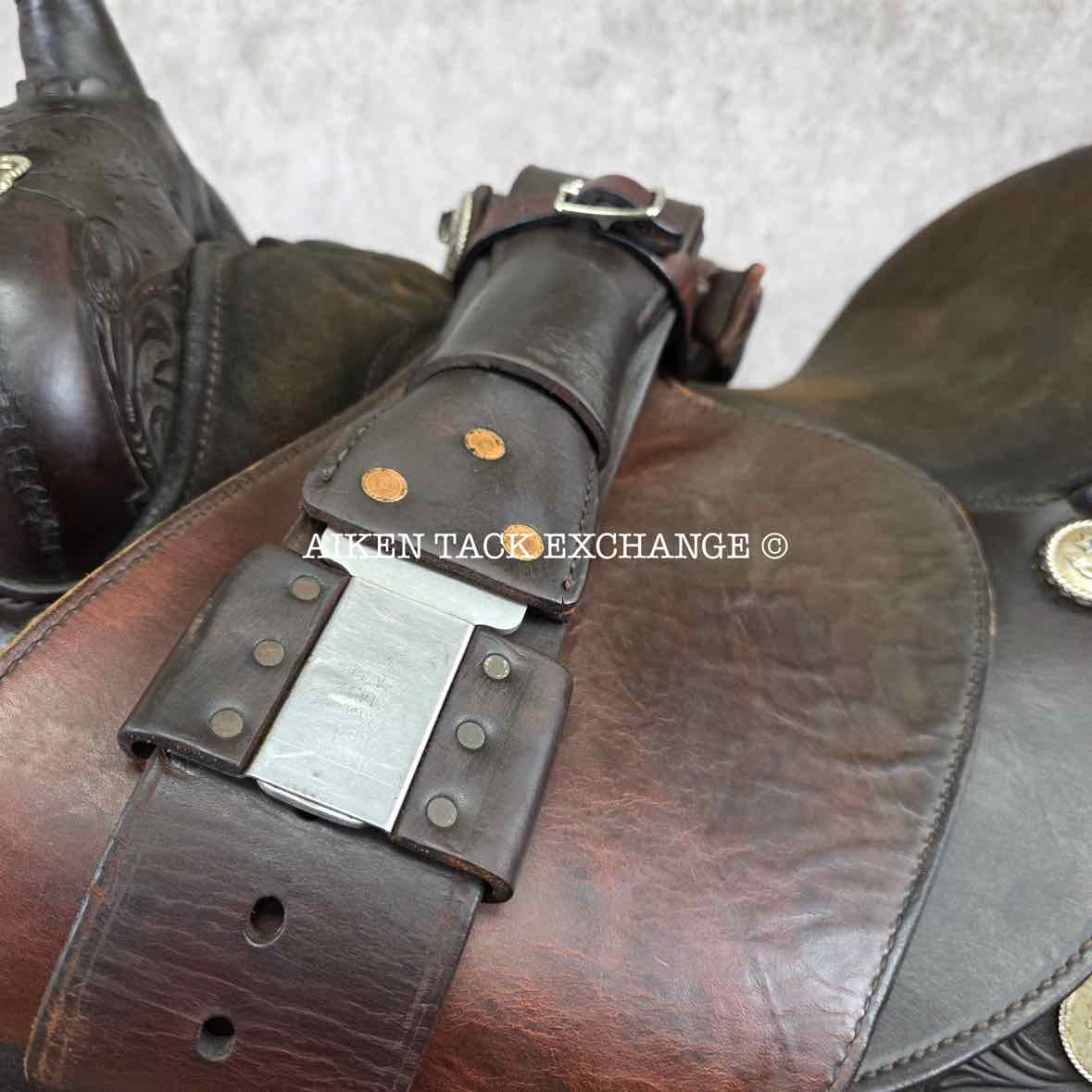 2001 Circle Y 2375 Equitation Western Saddle, 16.5" Seat, Regular Tree - Semi QH Bars