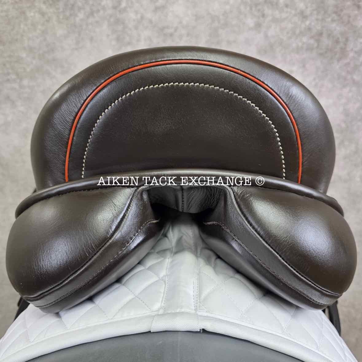 2018 Custom Saddlery Icon Flight 2 Monoflap Dressage Saddle, 17.5" Seat, Adjustable Tree, Wool Flocked Hybrid Panels