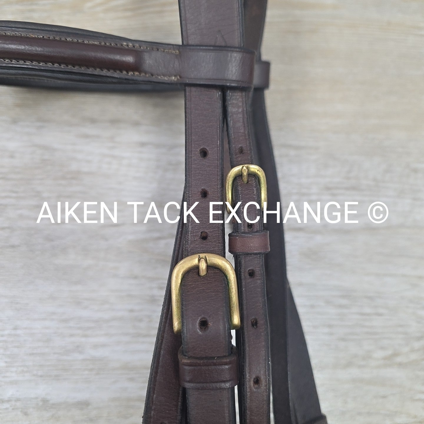 Harmohn Kraft Royal Plain Raised Flash Bridle, No Reins, Brown, Size Full