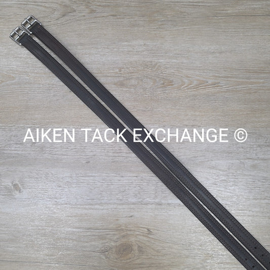 Nunn Finer Nylon Lined Stirrup Leathers, Brown, 50"