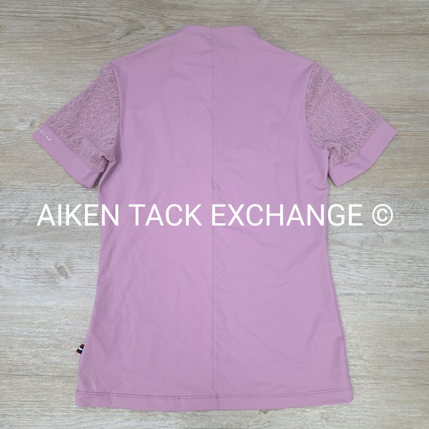 Cavallo Iron Horse Dressage Lace Short Sleeve Top, Size 4