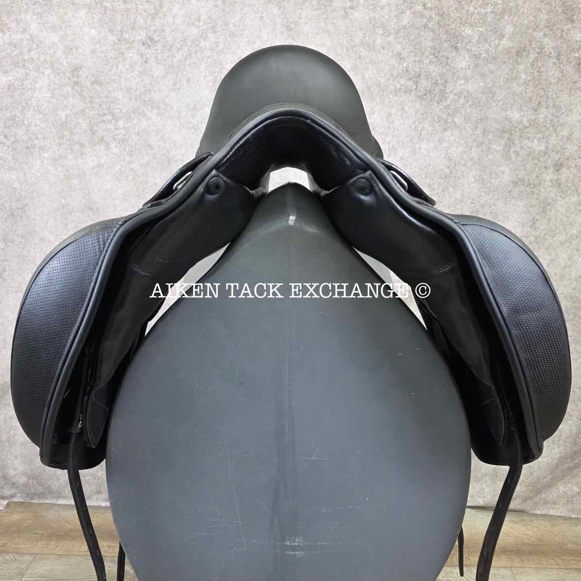2016 Prestige X-D1D K Zero Monoflap Dressage Saddle, 17" Seat, Wide Tree, Wool Flocked Panels