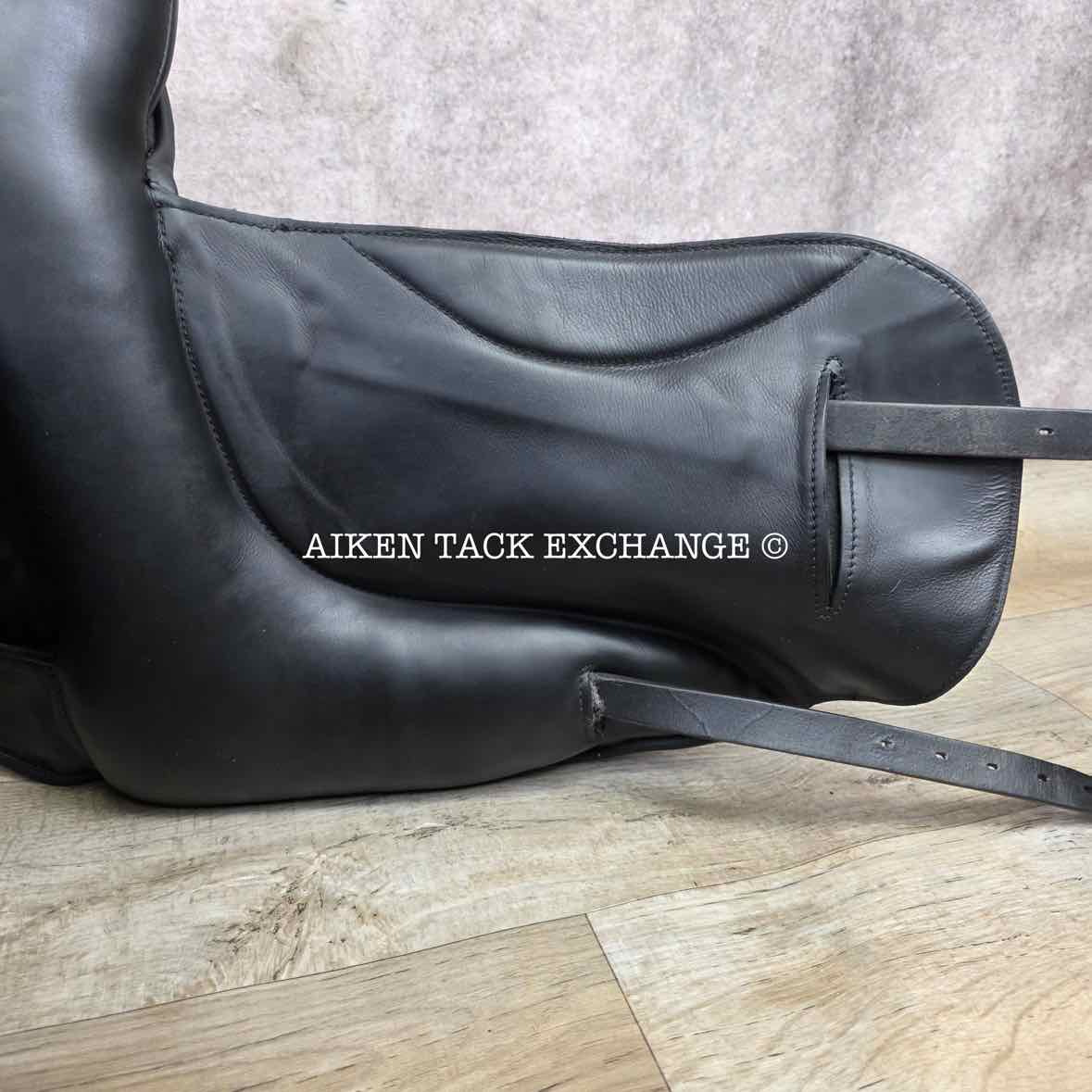 NSC Rhomeo Monoflap Dressage Saddle, 18" Seat, MW/W Tree, Wool Flocked Panels