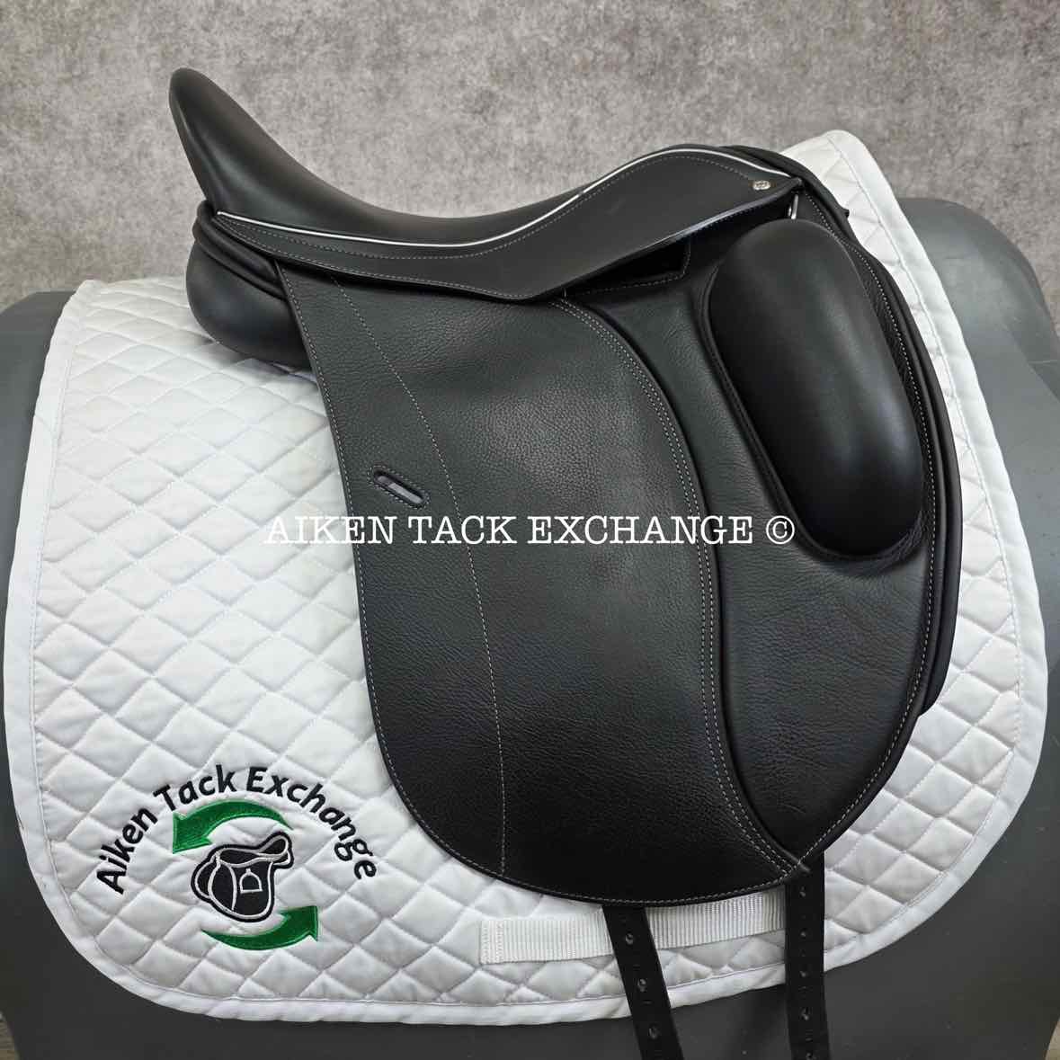 2024 Loxley by Bliss Monoflap Dressage Saddle, 17.5" Seat, Adjustable Tree - Changeable Gullet, Wool Flocked Panels