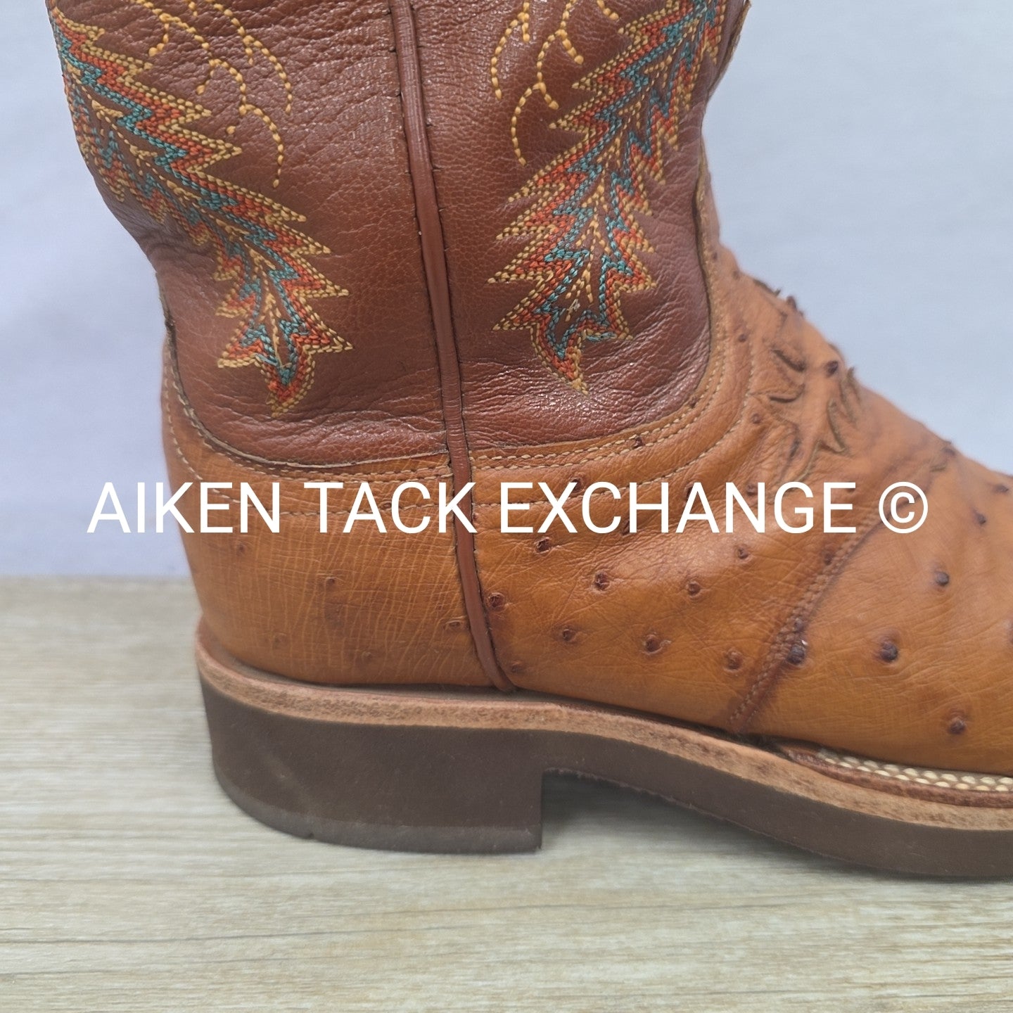 Lucchese 2000 Ostrich Boots, Size 6.5