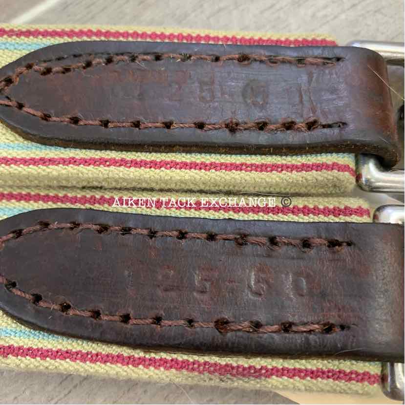 CWD Hunter Classic Leather Girth with Double End Elastic, Brown, 50"