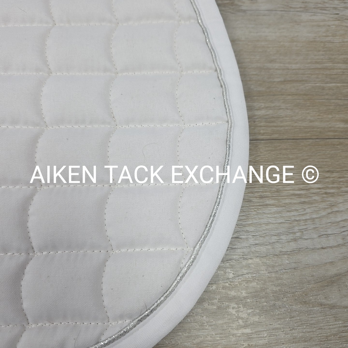 Horze All Purpose Saddle Pad, White/Silver, Size Full